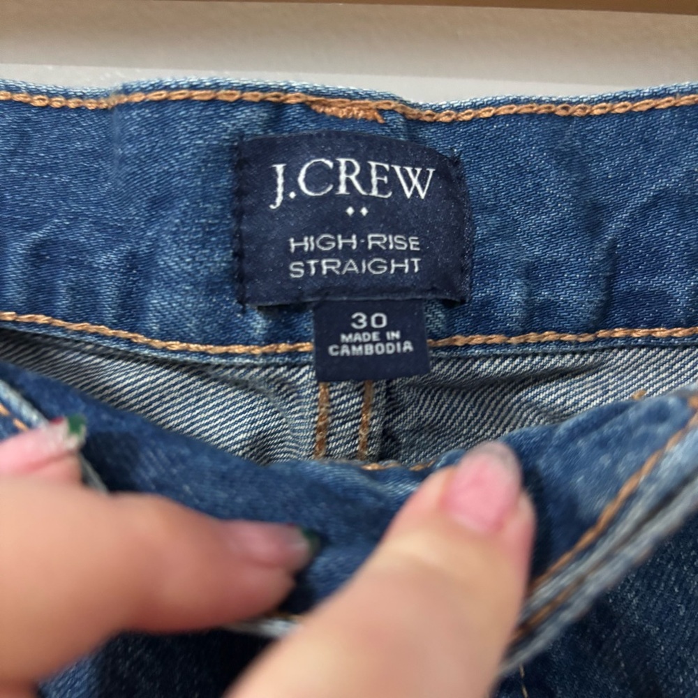 J. Crew High Rise Straight Jeans - Picture 7 of 15